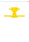 Pearson Edexcel  Level 1/Level 2 GCSE (9-1) Time 45 minutes Portuguese Paper IPGO/3F Reference PAPER 3: Reading and understanding in Portuguese Foundation tier