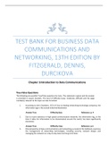 Exam (elaborations) RN - Registered Nurse  Test Bank For Business Data Communications and Networking, 13th Edition by FitzGerald, Dennis, Durcikova.pdf, ISBN: 