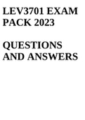 LEV3701 EXAM PACK 2023