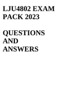 LJU4802 EXAM PACK 2023