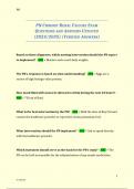 PN CHRONIC RENAL FAILURE EXAM QUESTIONS AND ANSWERS UPDATED (2024/2025) (VERIFIED ANSWERS)