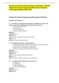 Test-bank-for-Abnormal-Psychology,-16th-Edition---Butcher Chapter 8: Somatic Symptom and Dissociative Disorders Latest Updated Study Guide 2023