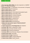  HAZMAT FRO EXAM QUESTIONS AND ANSWERS GRADED A+