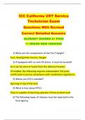 ICC California UST Service  Technician Exam   Questions With Revised   Correct Detailed Answers   |ALREADY GRADED A+ PASS   >> BRAND NEW VERSION! 