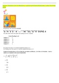 Sophia Statistics Unit 4 Milestone, questions/Answers/Rationale, Latest Summer 2023