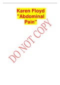 Karen Floyd "Abdominal Pain"