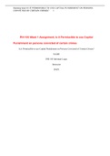  PHI 103 Week 1 Assignment, Is it Permissible to use Capital Punishment on persons convicted of certain crimes Rated A+