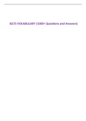 IELTS VOCABULARY (1000+ Questions and Answers)