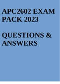 APC2602 EXAM PACK 2023