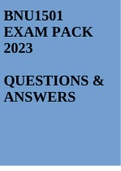 BNU1501 EXAM PACK 2023