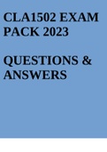 CLA1502 EXAM PACK 2023