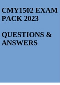 CMY1502 EXAM PACK 2023