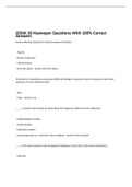 OSHA 30 Hazwoper Questions With 100% Correct Answers 