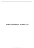 TAX3701 Assignment 2 Semester 1 2023 (699738)