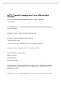 MPTC Criminal Investigation Exam With Verified Answers 