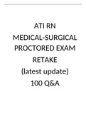 ATI RN Medical Surgical Retake 2023 Complete Solution Package