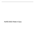 NURS 6003 Week 4 Quiz (Version 2), Walden Univ