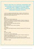 MENTAL HEALTH ATI CAPSTONE ASSESSMENT 2025  WITH 230 REAL EXAM QUESTIONS AND CORRECT  ANSWERS (100% CORRECT ANSWERS WITH  RATIONALES) ATI CAPSTONE MENTAL HEALTH  ASSESSMENT 2024/2025 (NEWEST) 