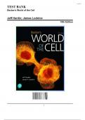 Test Bank for Becker's World of the Cell, 10th Edition by Hardin & Lodolce, ISBN: 9780137441778, (All Chapters 1-26) Covered,  Latest Edition 2024|25