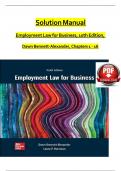 Instructor solution manual for employment law for business 10th edition Dawn Bennett-Alexander.pdf