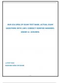 NUR 634 APEA 3P EXAM TEST BANK. ACTUAL EXAM QUESTIONS WITH 100% CORRECT VERIFIED ANSWERS. GRADE A+ ASSURED.