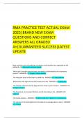 RMA PRACTICE TEST ACTUAL EXAM 2025|BRAND NEW EXAM QUESTIONS AND CORRECT ANSWERS ALL GRADED A+|GUARANTEED SUCCESS|LATEST UPDATE