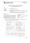 ENME 351 – Electronics & Instrumentation II: Fall 2020 Department of Mechanical Engineering. University of Maryland. Assignment 9 - Questions and Solutions