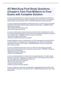 ATI Med-Surg Final Study Questions (Chapter's from Post-Midterm to Final Exam) with Complete Solution