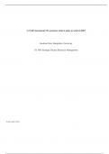   1-2 Self-Assessment: Do you have what it takes to work in HR?  Southern New Hampshire Un