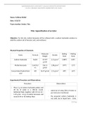 Saponification of an Ester