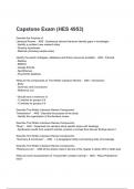 Capstone Exam (HES 4953) Questions with correct Answers 2024/2025( A+ GRADED 100% VERIFIED).