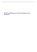 NCEP Certification 2 Exam Questions and Answers