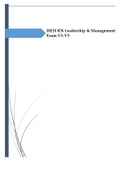 HESI RN Leadership & Management Exam V1-V3.