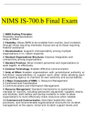 NIMS IS-700.b Final Exam with complete Questions and Answers