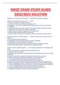 SMQT EXAM STUDY GUIDE WITH COMPLETE SOLUTIONS 2022/2023 