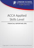 ACCA APPLIED SKILL LEVEL 2024/2025 FINANCIAL REPORTING