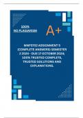 MNP3702 Assignment 5 (COMPLETE ANSWERS) Semester 2 2024 - DUE 17 October 2024; 100% TRUSTED Complete, trusted solutions and explanations. 