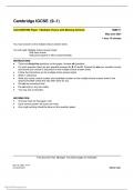 ACCOUNTING Paper 1 Multiple Choice with Marking Scheme  You must answer on the multiple choice answer sheet.  You will need: Multiple choice answer sheet  Soft clean eraser  Soft pencil (type B or HB is recommended)  0985/11 