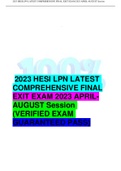 2023 HESI LPN LATEST COMPREHENSIVE FINAL EXIT EXAM 2023 APRIL- AUGUST Session (VERIFIED EXAM GUARANTEED PASS)                 A newborn worith apnea is being discharged from the hospital with home monitoring