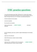 TMC practice questions