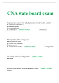 CNA state board exam