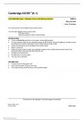 ACCOUNTING Paper 1 Multiple Choice with Marking Scheme  You must answer on the multiple choice answer sheet.  You will need: Multiple choice answer sheet  Soft clean eraser  Soft pencil (type B or HB is recommended)  0985/12 