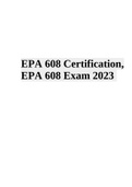 EPA 608 Certification Exam Questions and Answers Latest Update 2024/2025 | EPA 608 Type 2 Exam Questions with 100% Correct Answers | EPA 608 Type 3 exam with 100% Complete Solutions & EPA 608 Certification Exam Questions and Answers Latest Updated 2024/20