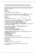 AUTOMOTIVE COLLISION ASE PRACTICE EXAM