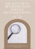 Samenvatting Kwalitatieve methoden in de sociale wetenschappen