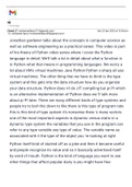 Jonathan gardener talks about the concepts in computer science as well as software engineerinat that means in programming languages. We worry a lot about VM's virtual machines Java Python Python c-sharp all use virtual machines. The other thing that we