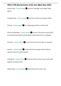 WGU C785 Biochemistry Unit2 test Q&As New 2023