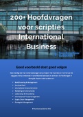 200+ Hoofdvragen voor hbo scripties International Business