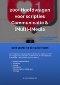 200+ Hoofdvragen voor hbo scripties Communicatie en Media