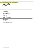 AQA A LEVEL BUSINESS PAPER 1 MS  2020